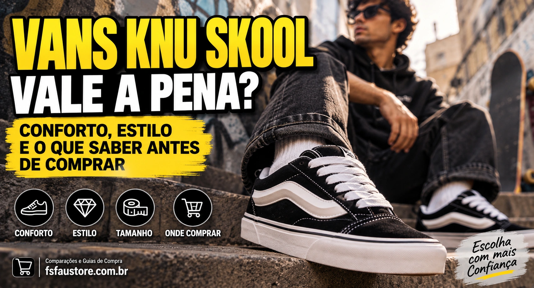 Vans Knu Skool vale a pena? Conforto, estilo e o que saber antes de comprar