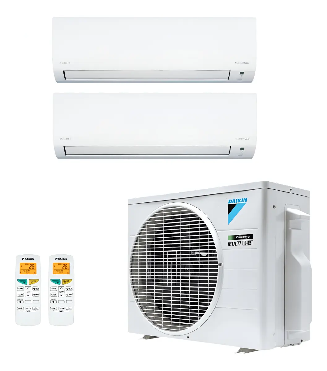 Ar-condicionado Daikin Multi Split Lite Smart para 2 ambientes com evaporadoras de 9.000 e 12.000 BTUs