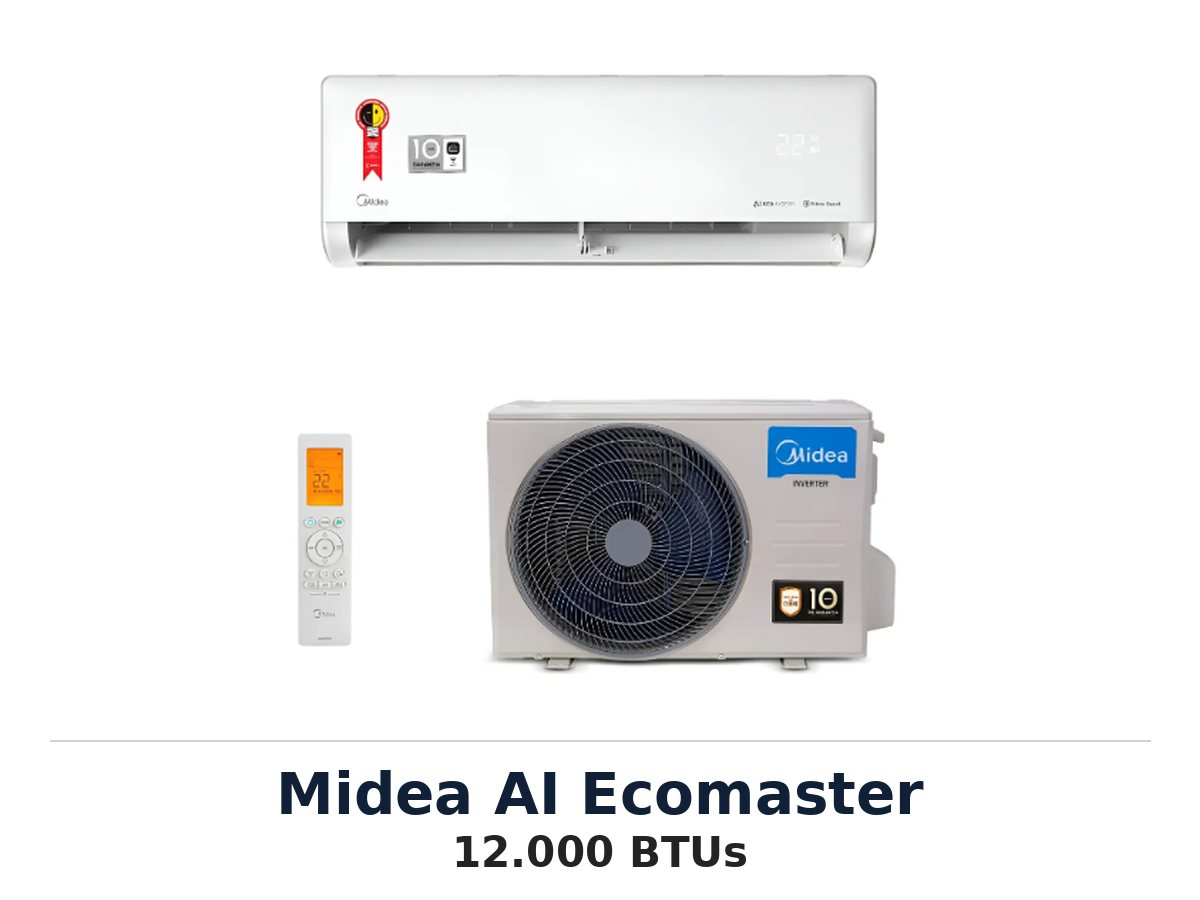 Ar-condicionado Midea AI Ecomaster 12.000 BTUs